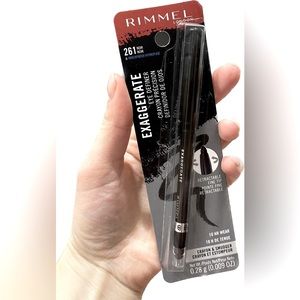 Rimmel Exaggerate Eye Definer Waterproof Hydrofuge 261 Noir  (Count 2)